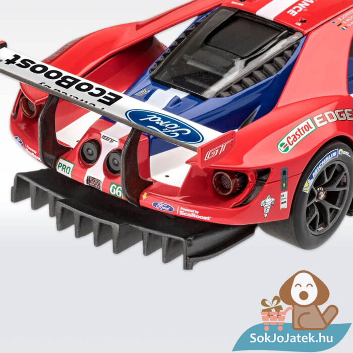 Ford GT Le Mans 2017 versenyautó hátulról 1:24 makett készlet festékkel és kiegészítőkkel (Revell 67041)