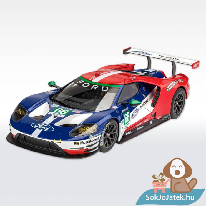 Ford GT Le Mans 2017 versenyautó megépítve 1:24 makett készlet festékkel és kiegészítőkkel (Revell 67041)