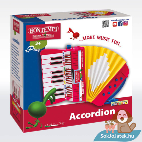 Gyerek harmonika, 17 billentyűvel (Bontempi)