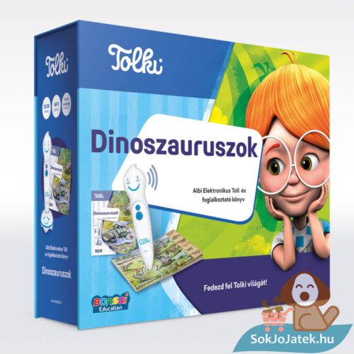 Tolki: Dinoszauruszok, Interaktív foglalkoztató könyv készlet, beszélő tollal