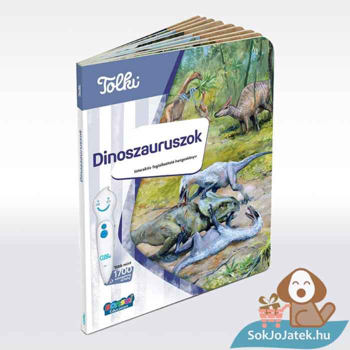 Tolki: Dinoszauruszok, Interaktív foglalkoztató könyv készlet könyve, beszélő tollal