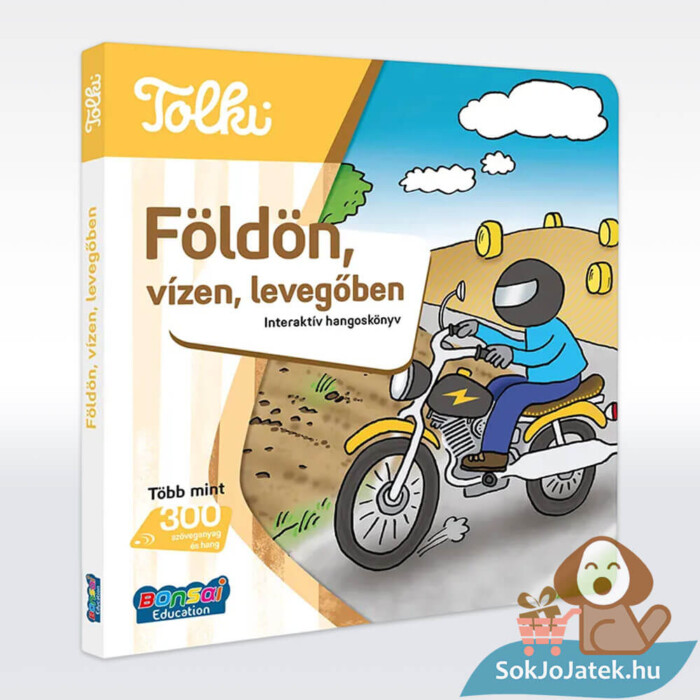 Tolki: Földön, vízen, levegőben, interaktív foglalkoztató hangoskönyv állítva