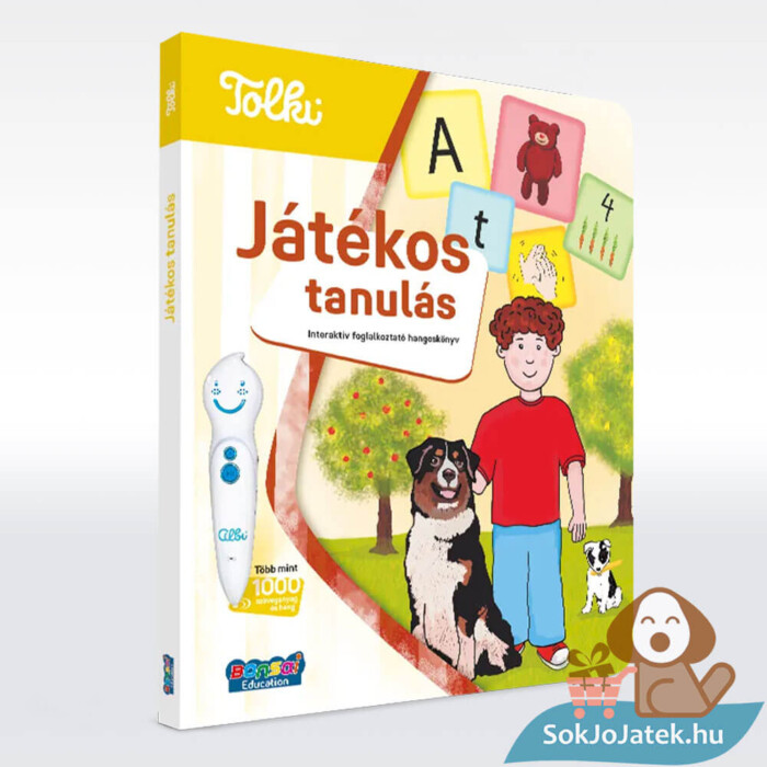 Tolki: Játékos tanulás, interaktív foglalkoztató hangoskönyv állítva