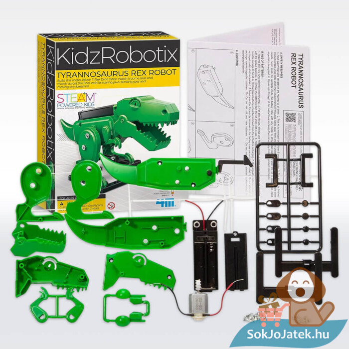 Tyrannosaurus Rex Robot, tudományos játék tartalma (4M)