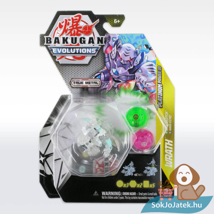 Bakugan Evolutions labda (Indítsd el!): Platinum Wrath + Nano Clutch és Nano Echo (20138087)