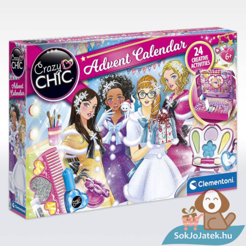 Crazy Chic: Adventi kalendárium sminkeszközökkel, beauty termékekkel, lányoknak (Clementoni)