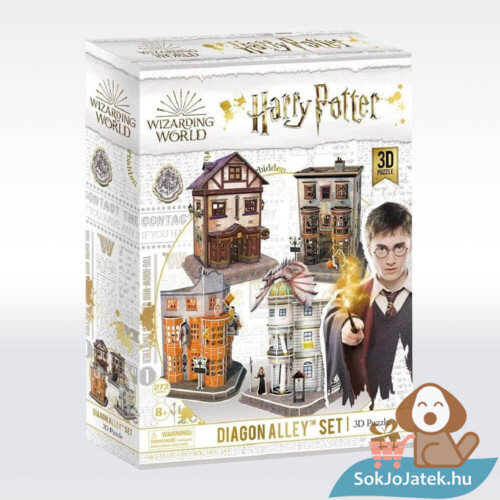 Harry Potter: Az Abszol út, 273 darabos 3D puzzle, 4 épülettel (CubicFun)