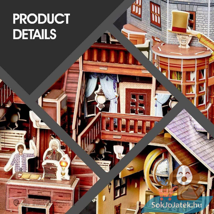 Harry Potter: Az Abszol út, 273 darabos 3D puzzle részlete, 4 épülettel (CubicFun)