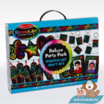 Kreatív képkarc party: Deluxe karckép szett (Melissa & Doug)