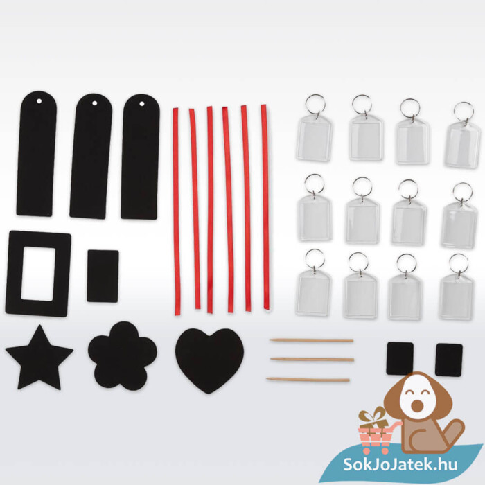 Kreatív képkarc party: Deluxe karckép szett tartalma (Melissa & Doug)
