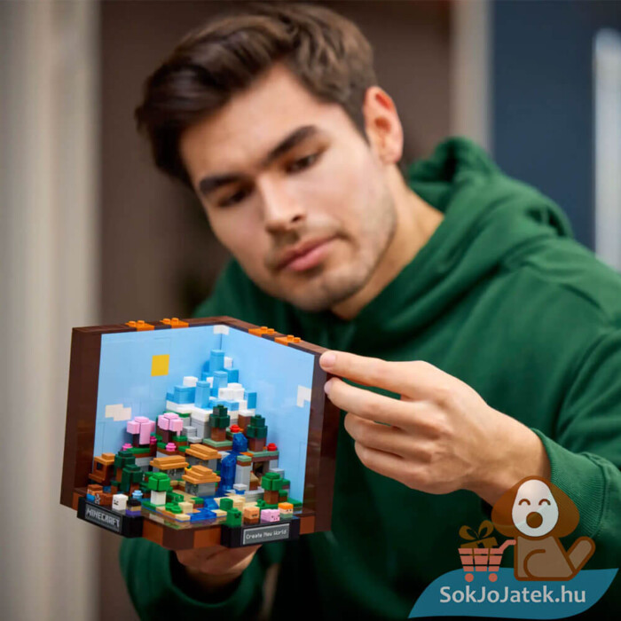 Lego Minecraft: A barkácsasztal, építés közben (21265)