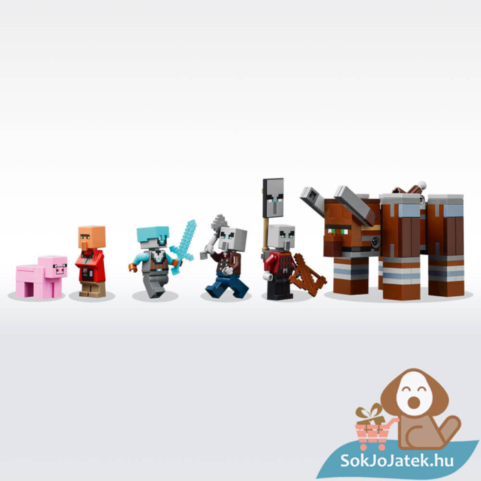 Lego Minecraft: A fosztogató őrtorony és a romboló figurái (21278)
