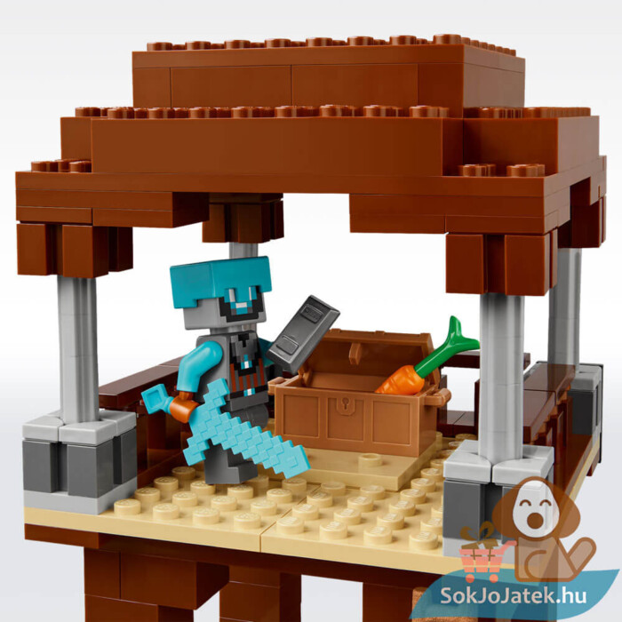 Lego Minecraft: A fosztogató őrtorony és a romboló figurája (21278)