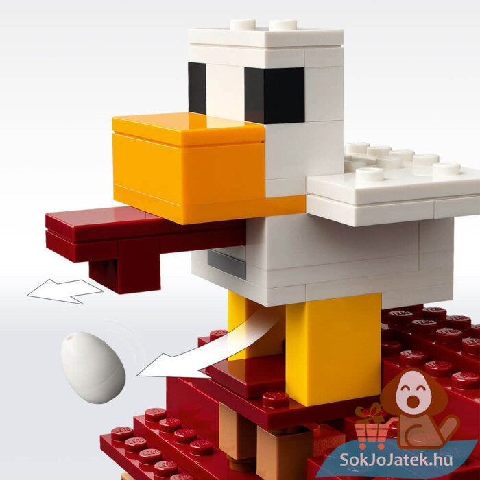 Lego Minecraft: A szellemléghajó és falutámadás csirkéje (21273)