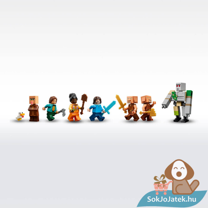 Lego Minecraft: A szellemléghajó és falutámadás figurái (21273)