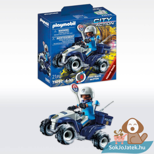 Playmobil: Lendkerekes rendőr Speed Quad (City Action, 71092)