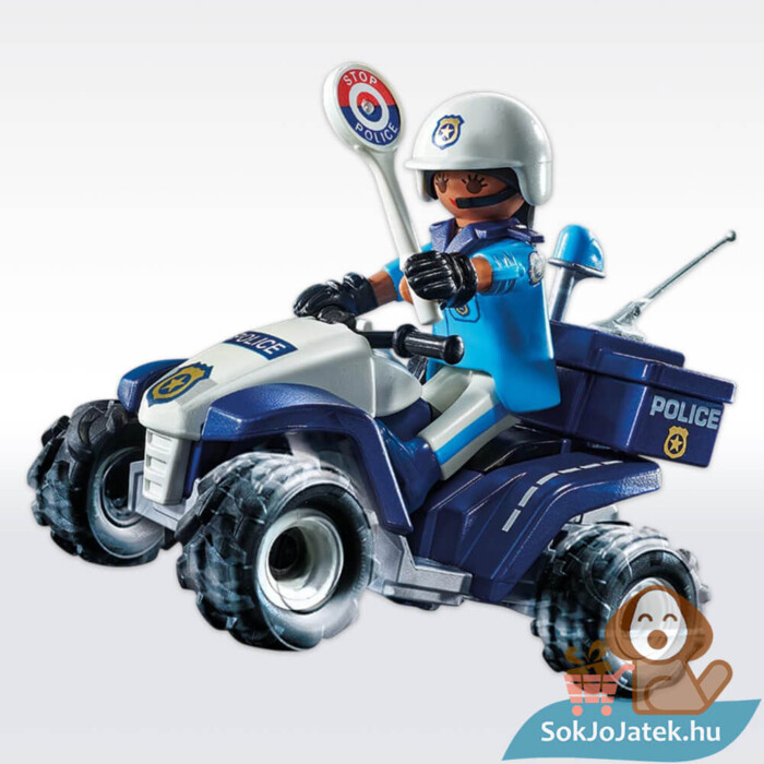 Playmobil: Lendkerekes rendőr Speed Quad kicsomagolva (City Action, 71092)