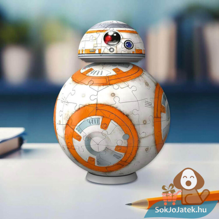 Star Wars: BB-8 droid, 99 db-os 3D puzzle az asztalon (Ravensburger)