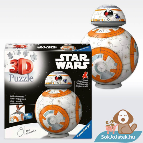 Star Wars: BB-8 droid, 99 db-os 3D puzzle és doboza (Ravensburger)