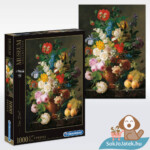 Van Dael: Csendélet (Bowl of flowers) 1000 db-os puzzle (Clementoni Museum Collection 31415)