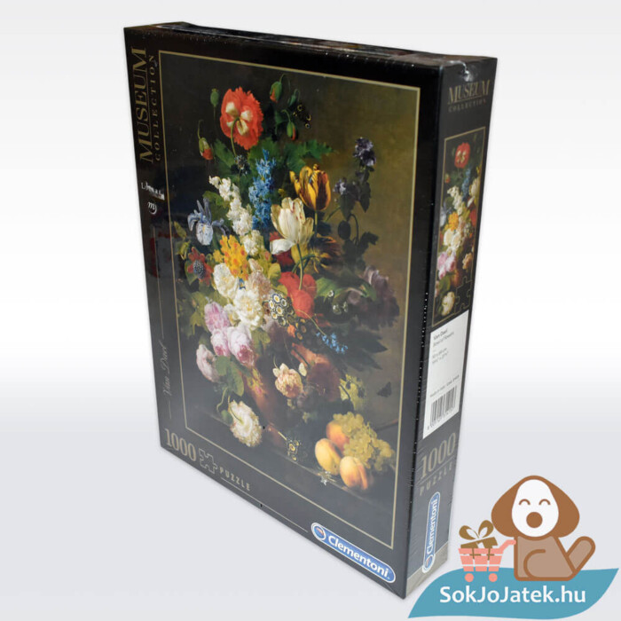 Van Dael: Csendélet (Bowl of flowers) 1000 db-os puzzle balról (Clementoni Museum Collection 31415)