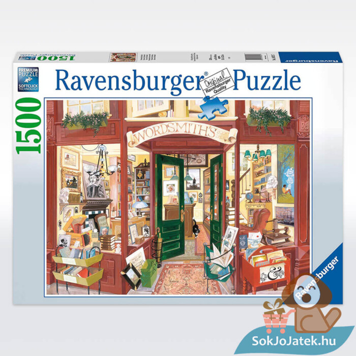 Wordsmith könyvesboltja puzzle doboza, 1500 db-os (Ravensburger 16821)