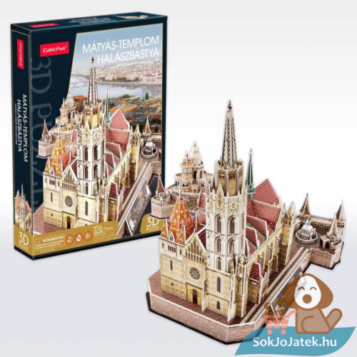 A Mátyás templom és a Halászbástya, 176 darabos 3D puzzle (CubicFun)