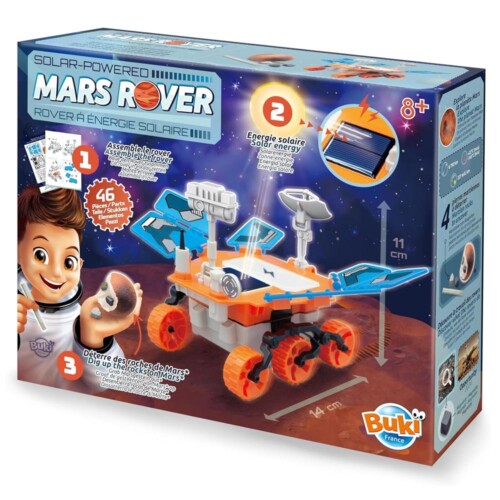 Összeszerelhető napelemes marsjáró és kőzet felfedező tudományos játék készlet (BUKI)