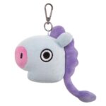 BT21: Mang K, a ritmusimádó lómaszkos plüss kulcstartó, 10 cm (j-hope karaktere, Aurora)