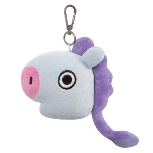BT21: Mang K, a ritmusimádó lómaszkos plüss kulcstartó, 10 cm (j-hope karaktere, Aurora)